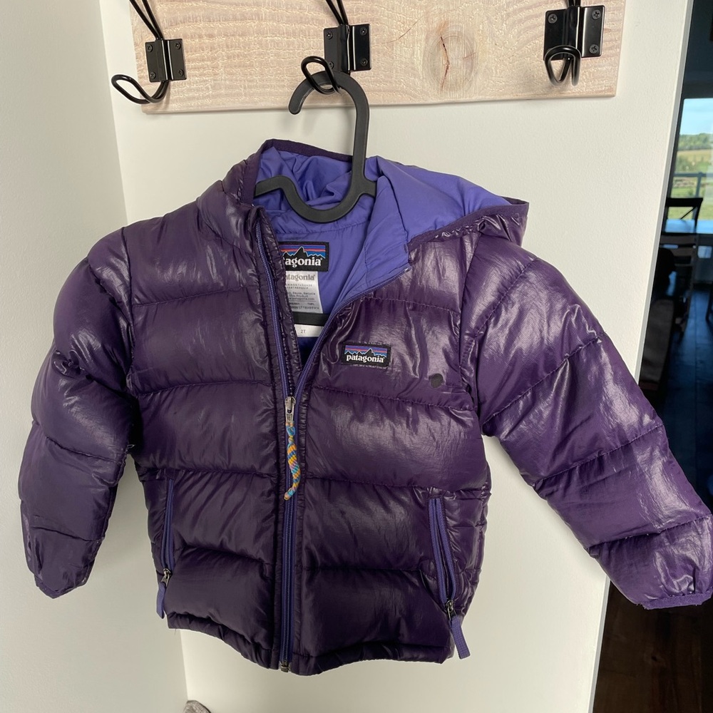 Patagonia Kids Purple Puffer Jacket